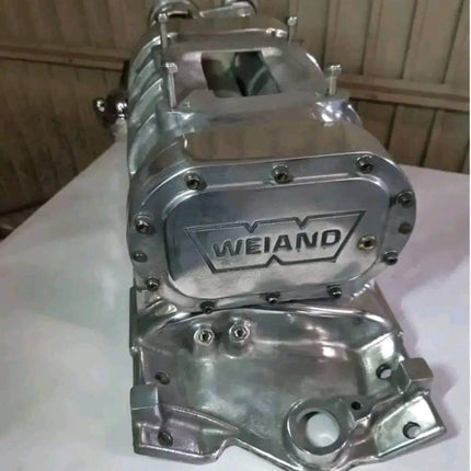 Polished Weiand 177 Blower for SBC - Complete Set in Excellent Condition!