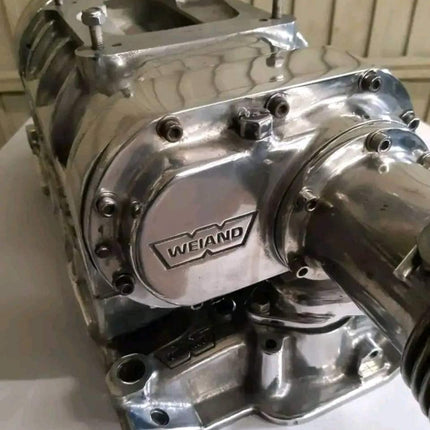 Polished Weiand 177 Blower for SBC - Complete Set in Excellent Condition!